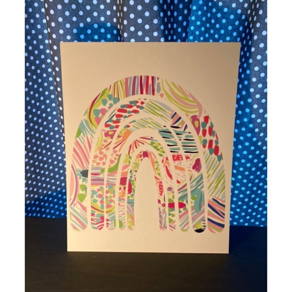 Lilly inspired Rainbow Art Print